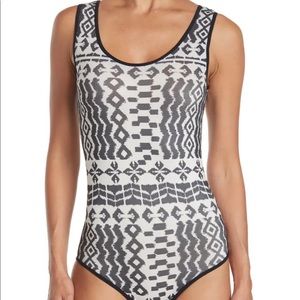 Nordstrom Just One Spandex Geometric Bodysuit